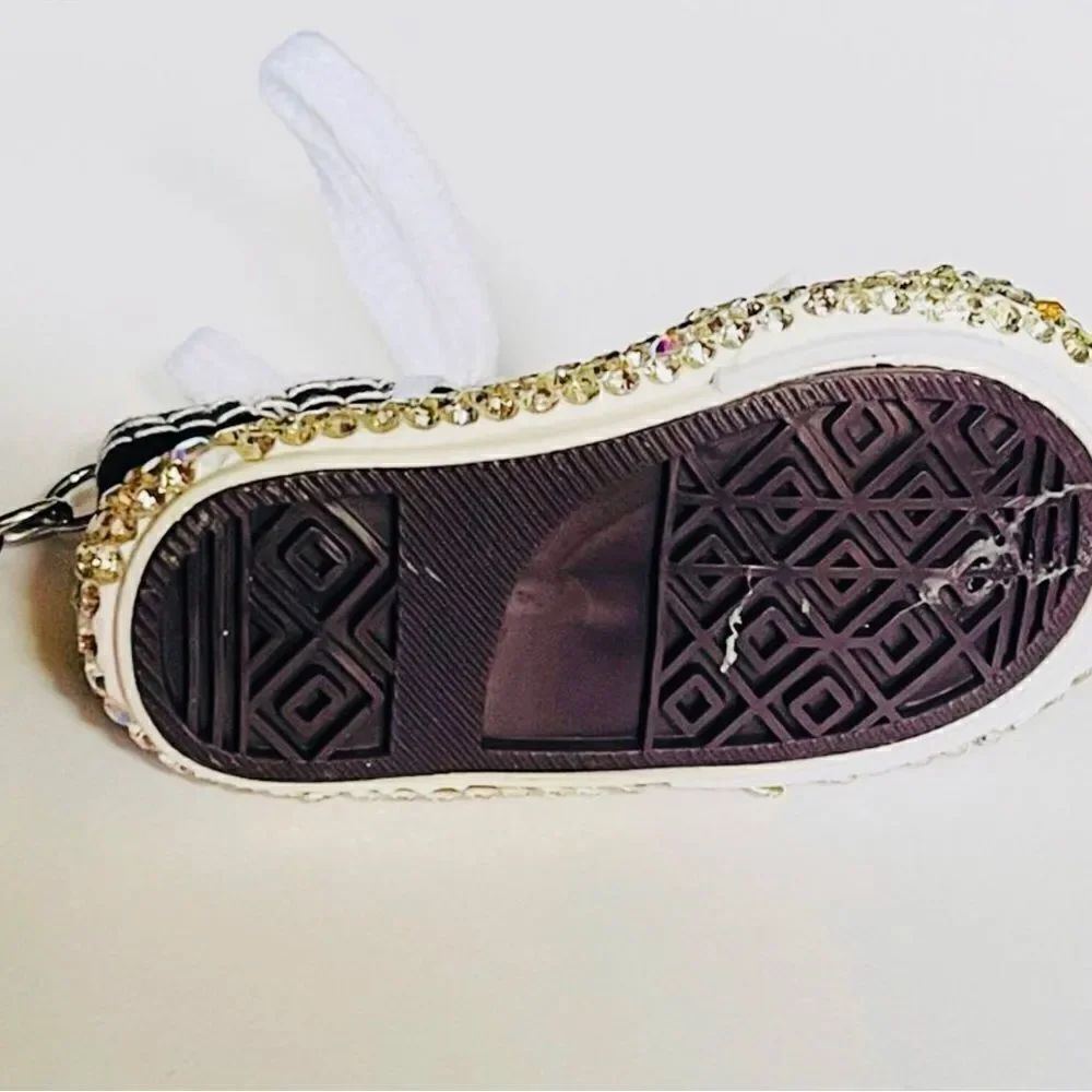 Black Sparkly Shoe Keychain